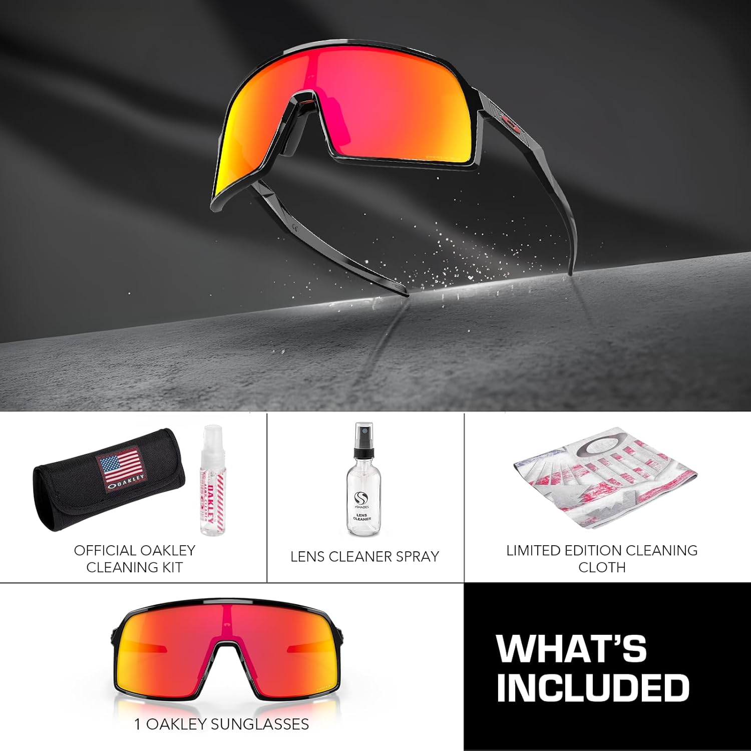 Oakley SUTRO S OO9462 Rectangle Shape Sunglasses With Official Eyewear Kit