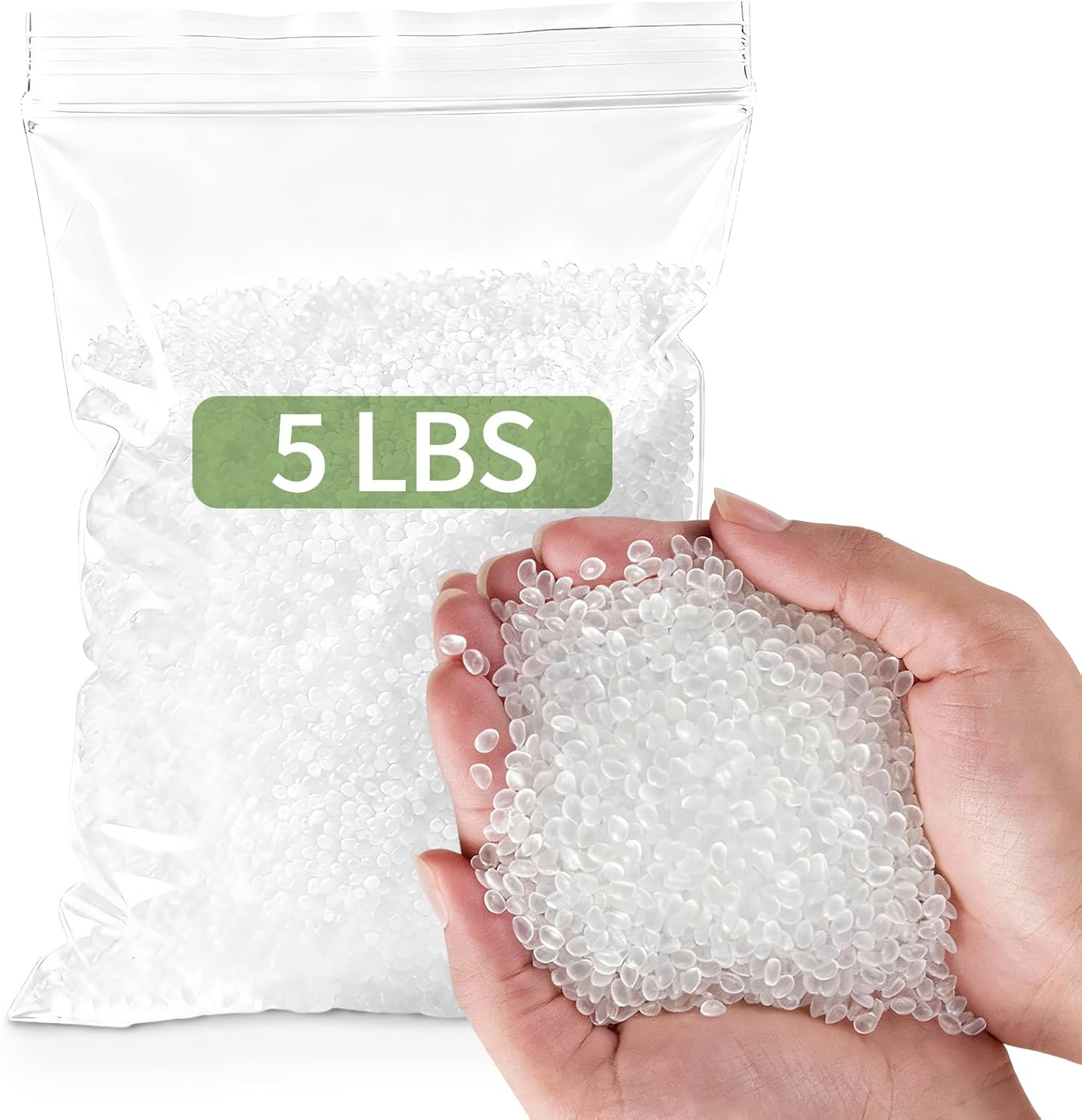 Nexboraque 8 LB Polypropylene Filling Pellets, Durable Plastic Stuffing Beads Weighted Filler Beads for Bean Bags, Dolls, Blankets, Crafts, Pillows, Cushions