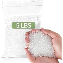 Nexboraque 8 LB Polypropylene Filling Pellets, Durable Plastic Stuffing Beads Weighted Filler Beads for Bean Bags, Dolls, Blankets, Crafts, Pillows, Cushions