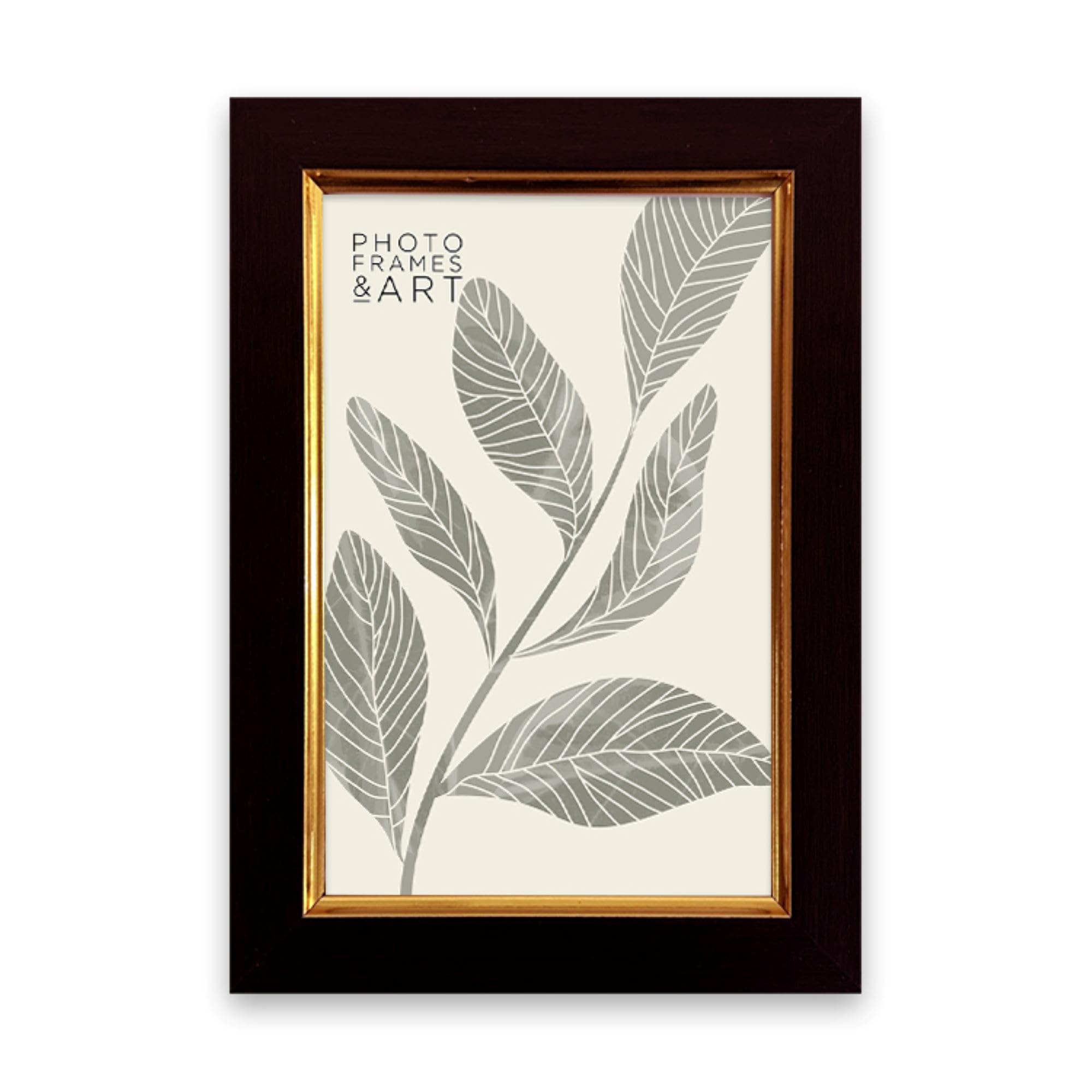 pf+a REAL GLASS Classic Mahogany 6x4 Picture Frames - Mahogany Effect, 6x4 inch Picture Frame - 6x4 Frame