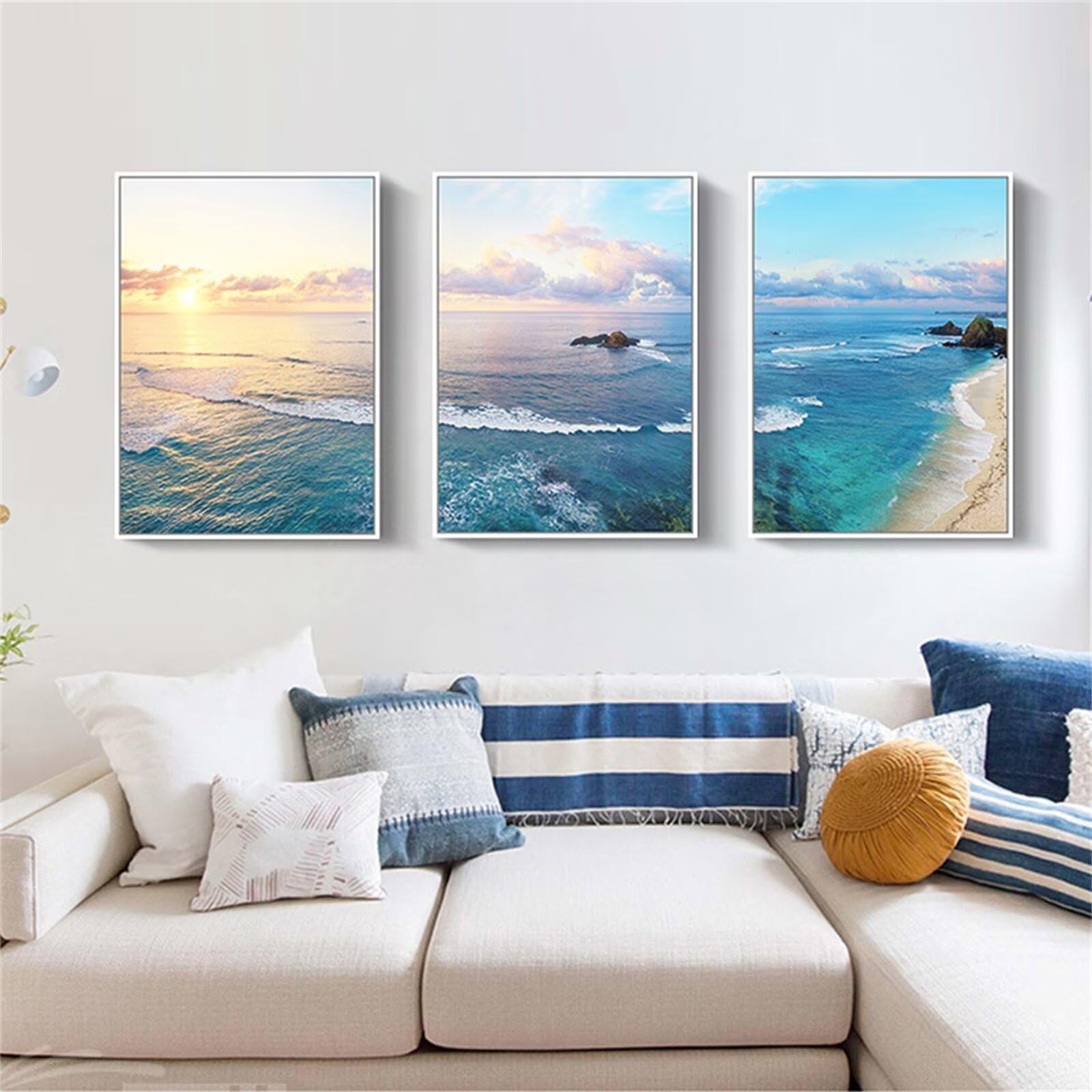 Peinture Diamant 5D DIY Seaside pour une Décoration Murale de Salon