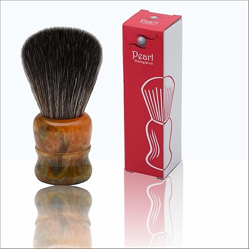 Pearl Shaving Brush with Cruelty Free Imitation Badger Bristles- Vegan