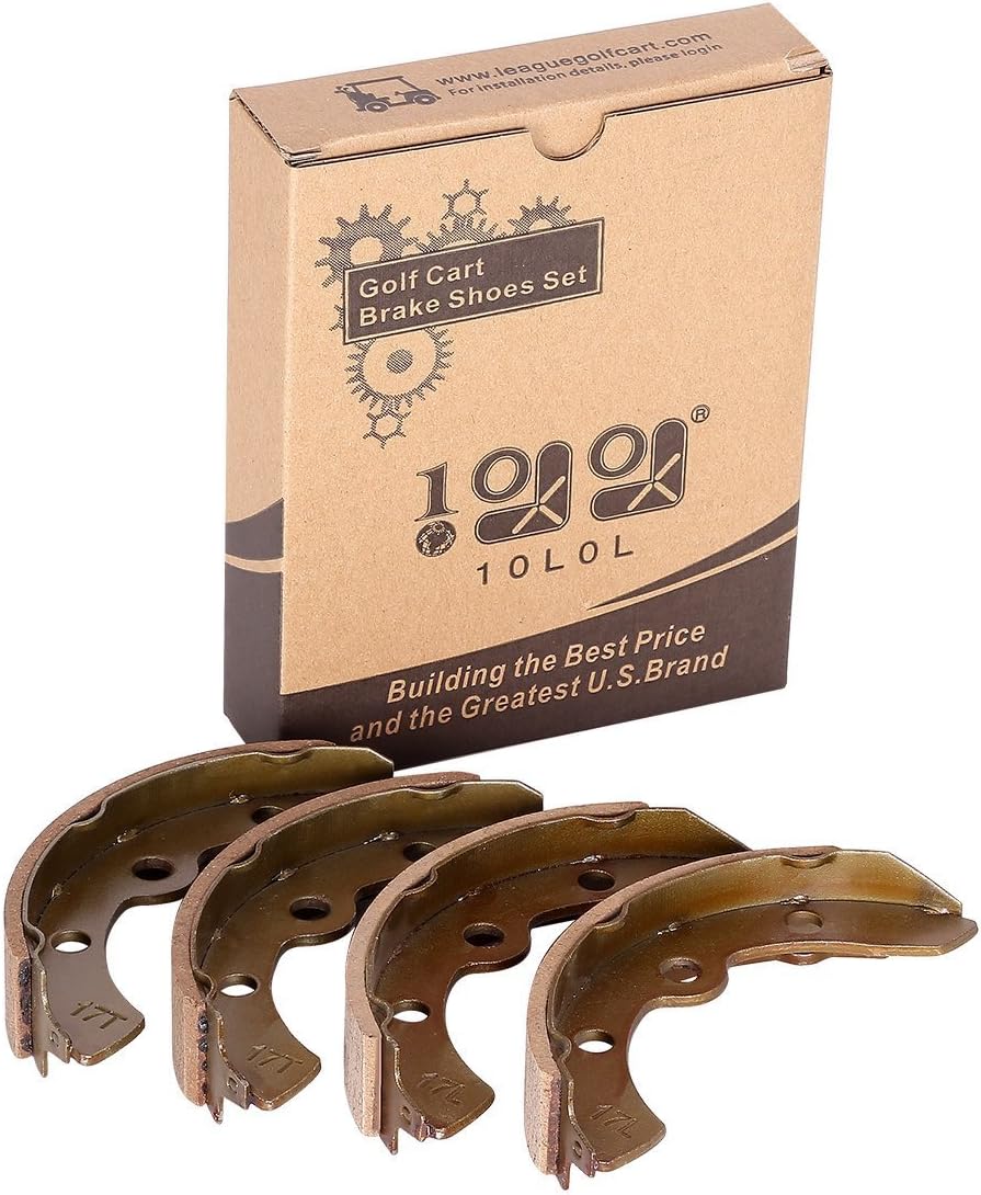 10L0L Brake Shoes Fits Club Car (1995-up) DS and Precedent Golf Cart 1018232-01