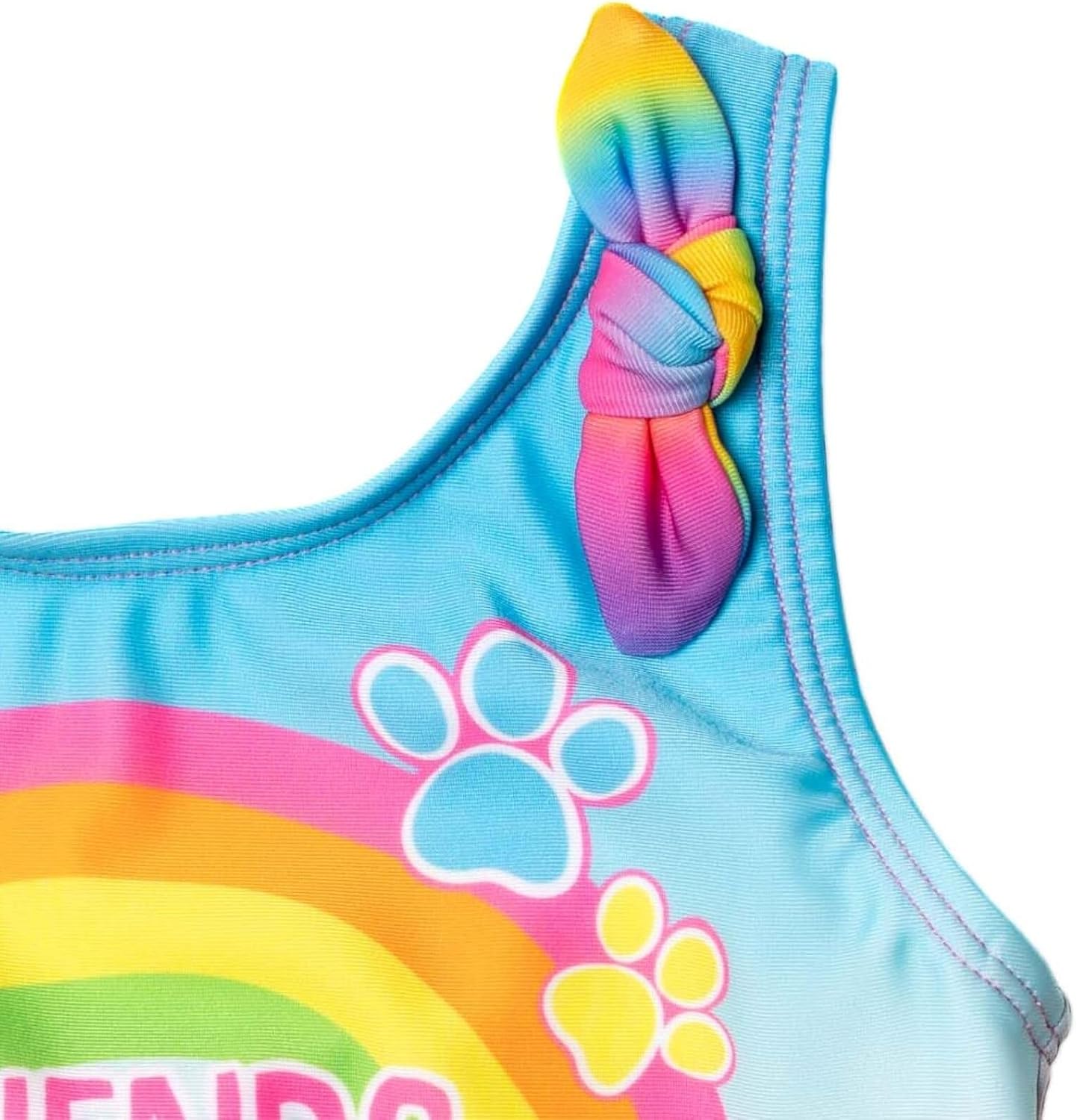 Paw Patrol Rubble Marshall Chase Girls Rash Guard Tankini Top and Bikini Bottom 3 Piece Swimsuit Set Toddler to Little Kid