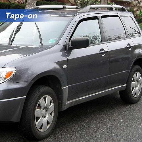 Miniatura 715 de Visores protectores de lluvia para ventana, deflectores de viento de canal exterior