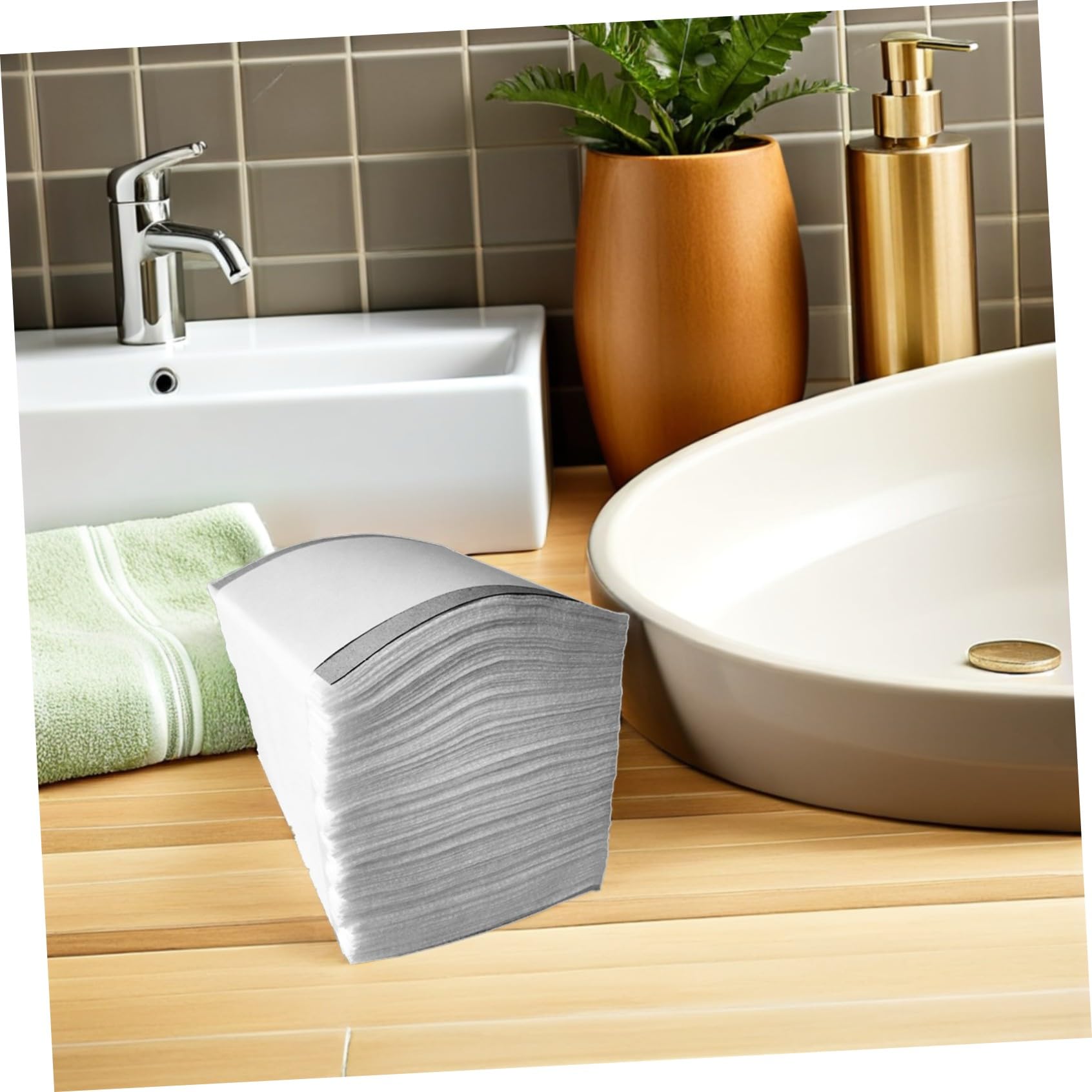 UKCOCO Garze Sterili 10X10 CM Non Tessuto 300 Pezzi, Compresse Assorbenti per Ferite e Medicazione, per Uso Domestico e Saloni di Bellezza