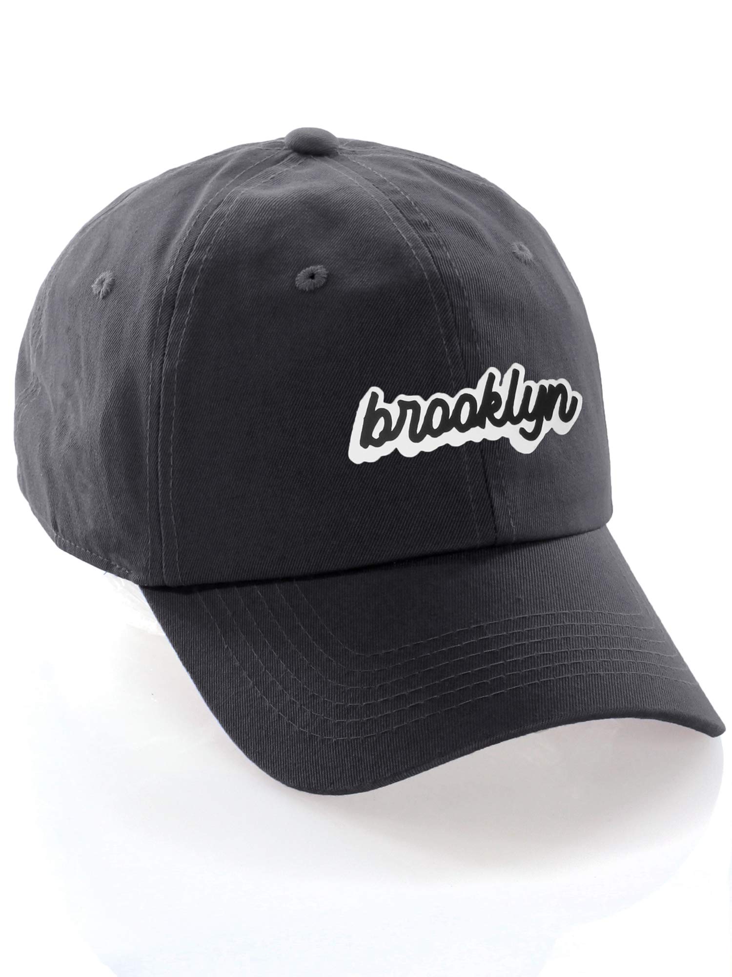 I&W HatgearClassic Unstructured USA Cities Baseball Dad Hat 3D Raised PVC Letters Cap