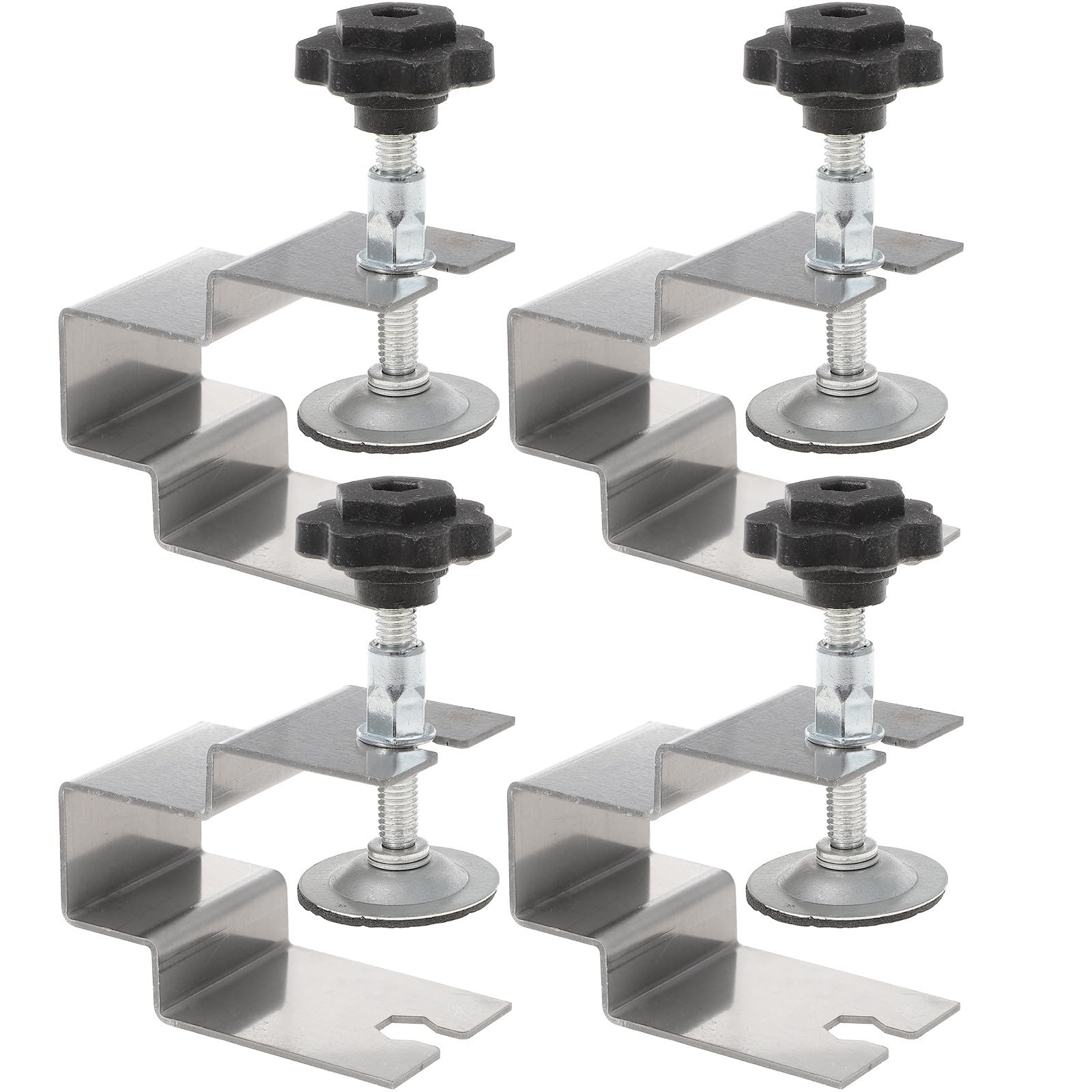 Abrazaderas de barra de acero inoxidable de 4 piezas para cajones