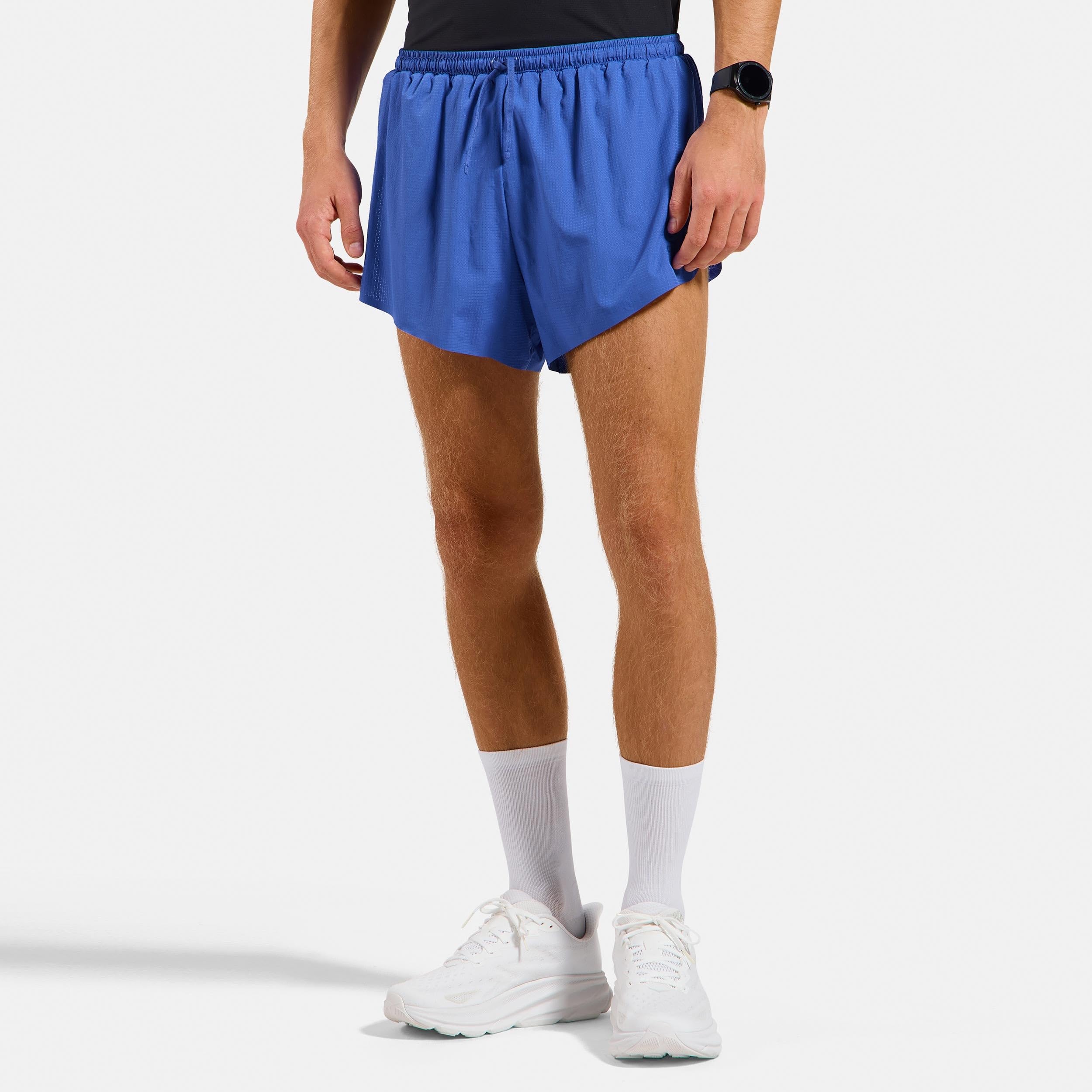 Odlo Zeroweight 3In Split Short da Running Uomo Blu - Abbagliante Blue S
