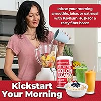 Vista 8 de Health Plus Colon Cleanse - Polvo natural de fibra diaria, sin gluten, desintoxicante, saludable para el corazón (12 onzas, 48 porciones)