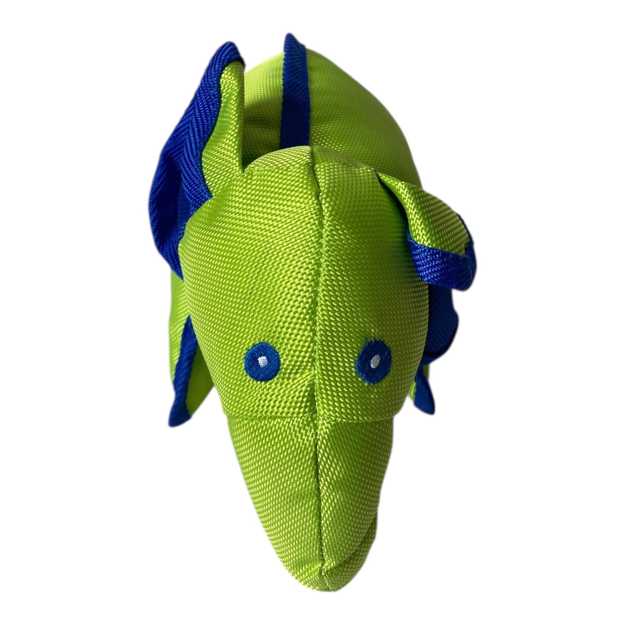 Plush Dog Toy Set - 2 Pack Hippo and Elephant, GREEN ORANGE, Large - Image 2
