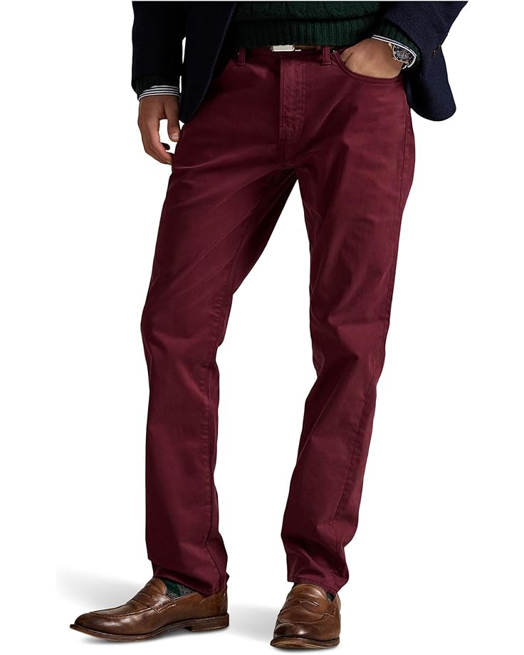 Polo Ralph Lauren Varick Slim Straight Stretch Sateen Pants - Main View