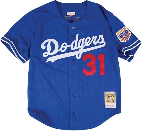 Mitchell & Ness MLB Los Angeles Dodgers Mike Piazza 1997 Authentic Button Front
