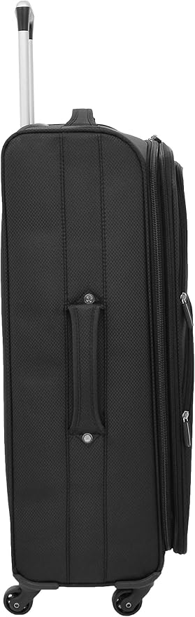 Saturn - Trolley con 4 ruote, ultra leggero, colore: nero Nero Nero L :  Amazon.it: Valigeria