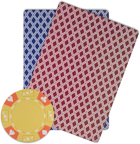 Miniatura 3 de Brybelly Ace King Suited - Fichas de póquer pesadas, 0.49 oz, compuesto de arcilla  Paquete de 50