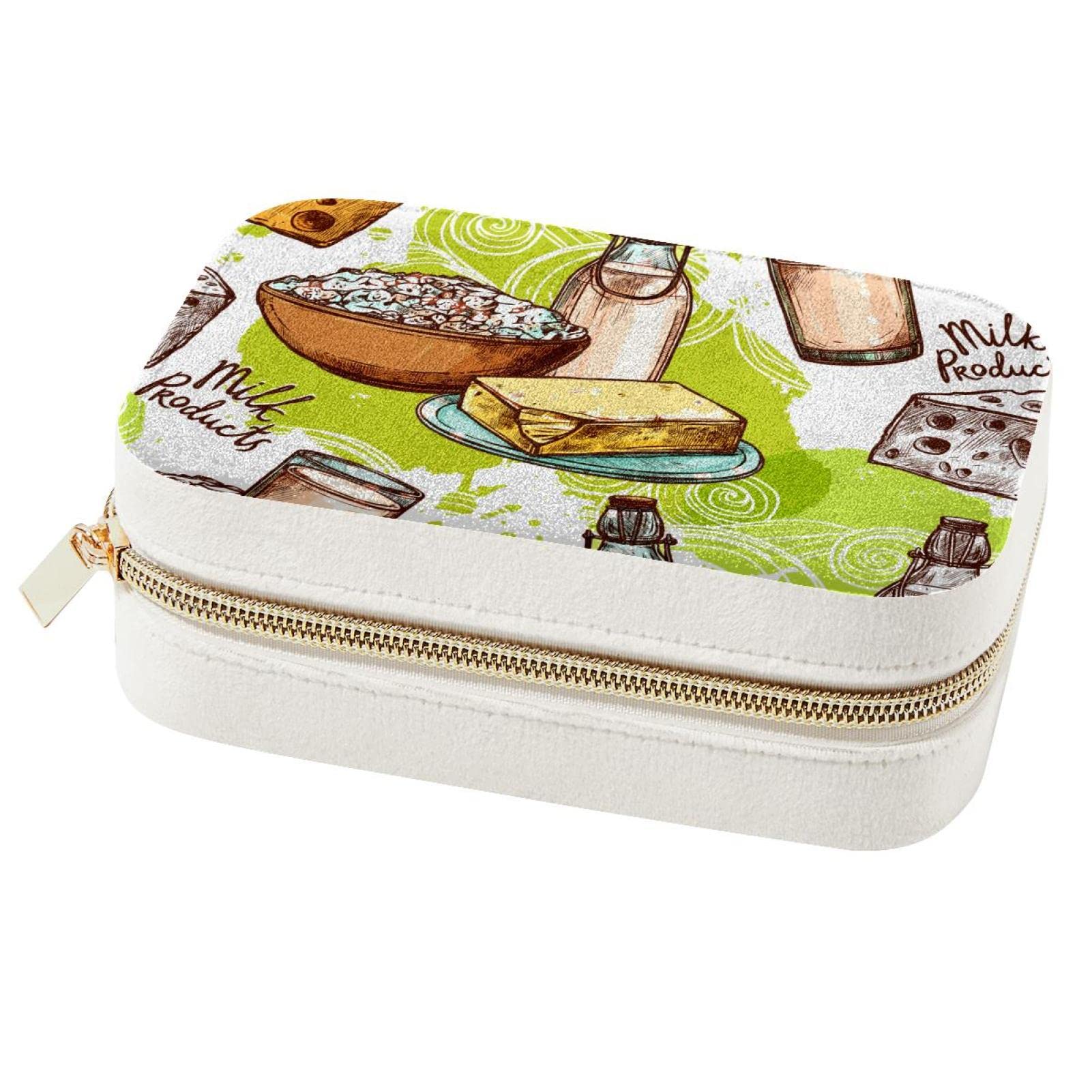 Boîte à bijoux cadeau demoiselle d'honneur, coffret mignon fromage et lait