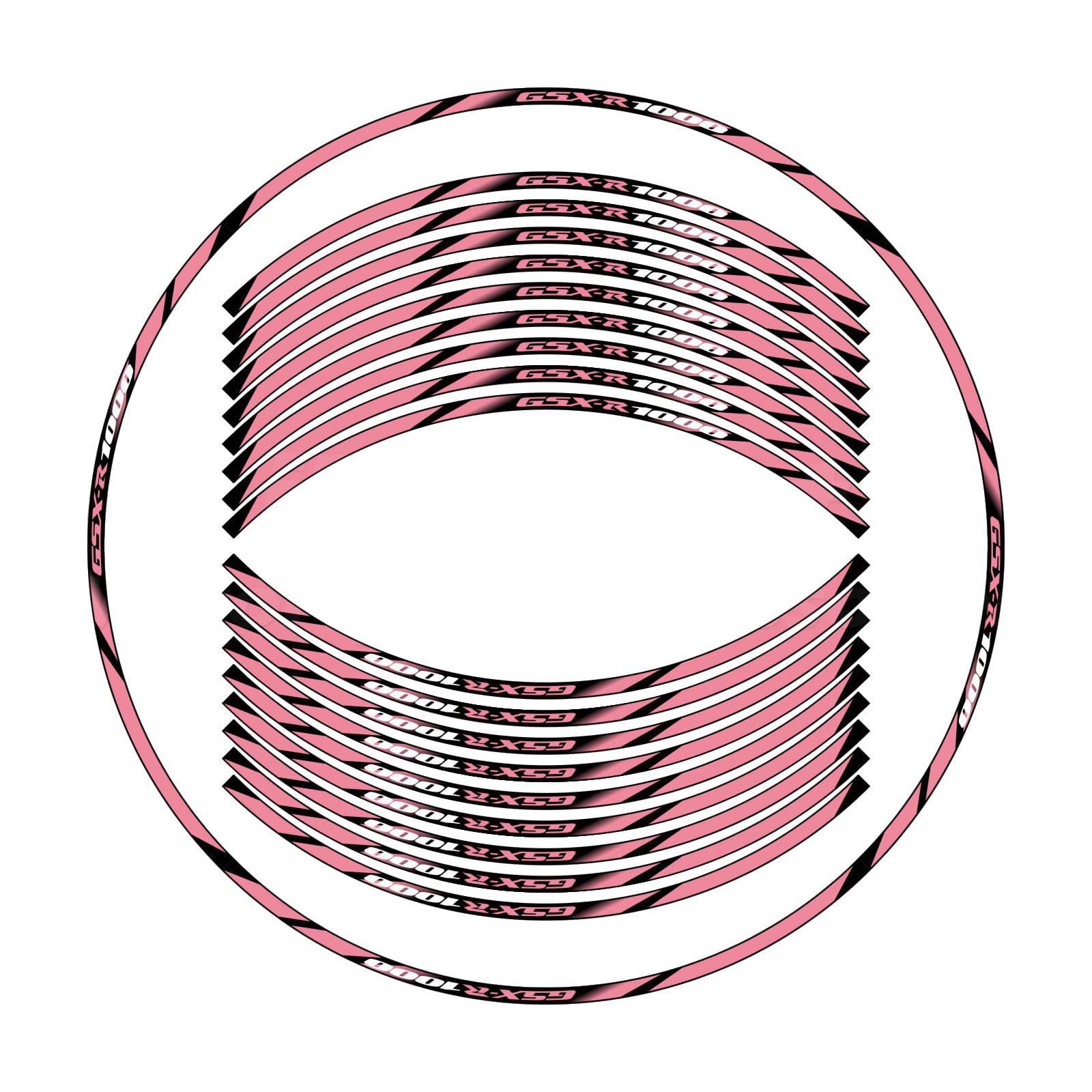 Felgenaufkleber M0068 (Pink)