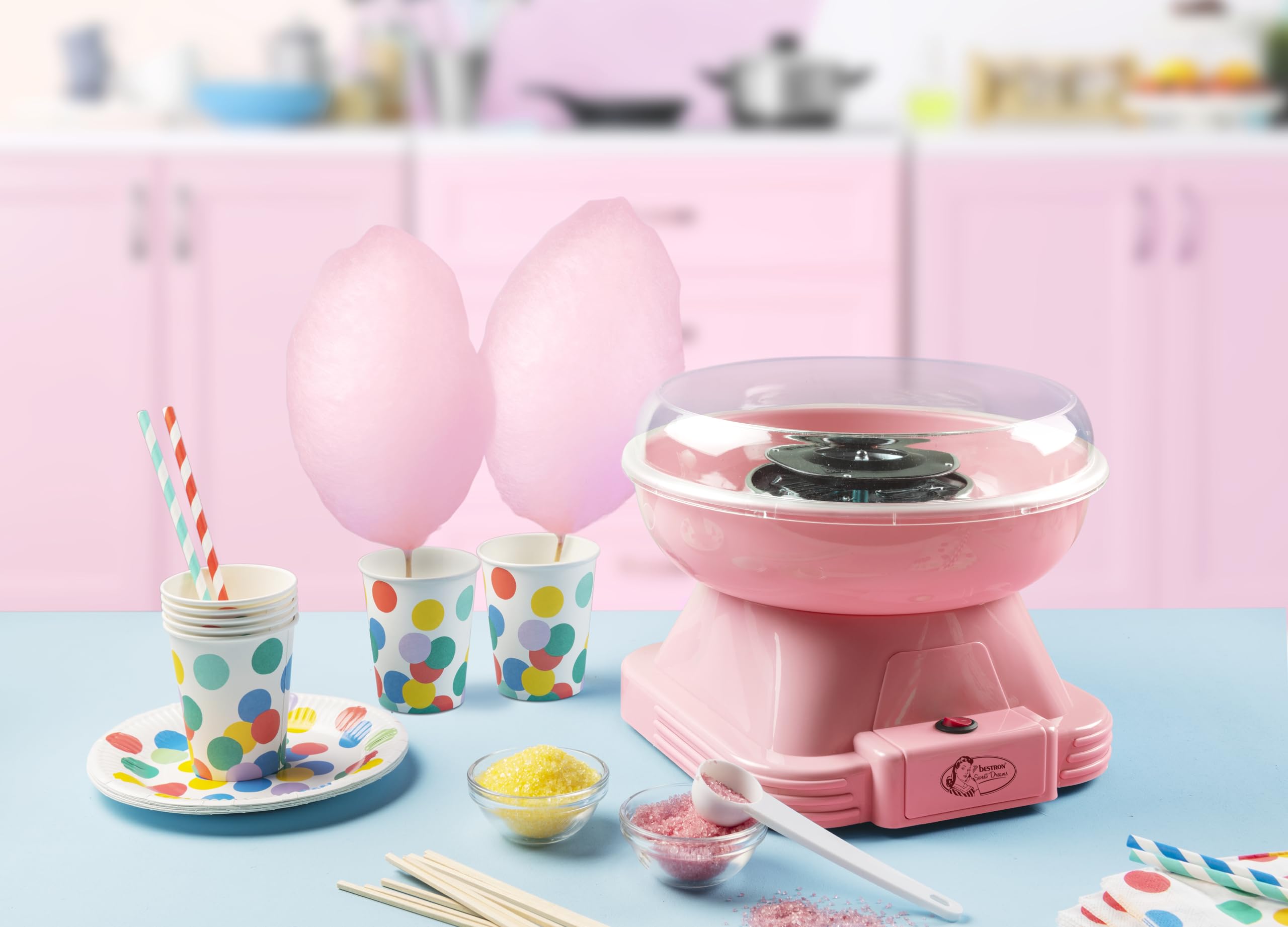 Clatronic suikerspinmachine voor elk feestje suikerspinmachine met kwarts verwar