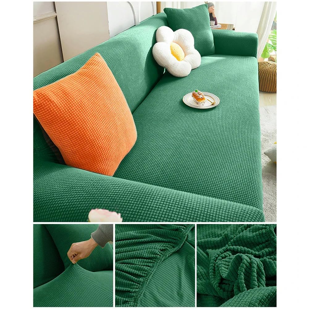 Housse de canapé extensible en polaire au design élégant et finitions haut de gamme