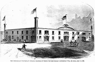 Republican Convention 1860 The Wigwam Site Of The 1860 Republican National Convention At Chicago Illinois Where Abraham Lincoln Received The PartyS Presidential Nomination Engraving 1860 Poster Print