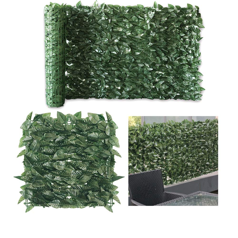 Buy · Petgrow · Artificial Ivy Trellis Fence Privacy Screen, Faux Foliage Leaf Privacy Outdoor