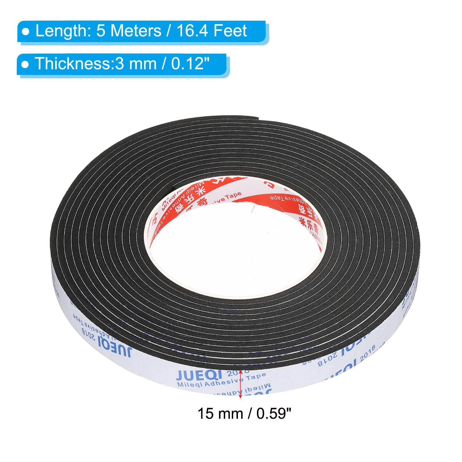PATIKIL 5m/16.4ft Sealing Foam Tape - Image 2