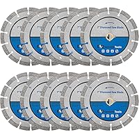 Vista 22 de Hoja de sierra de diamante segmentada de 7 pulgadas para hormigón, ladrillo, bloque y mampostería, altura de segmento de 10 mm, buje de 7/8 pulgadas