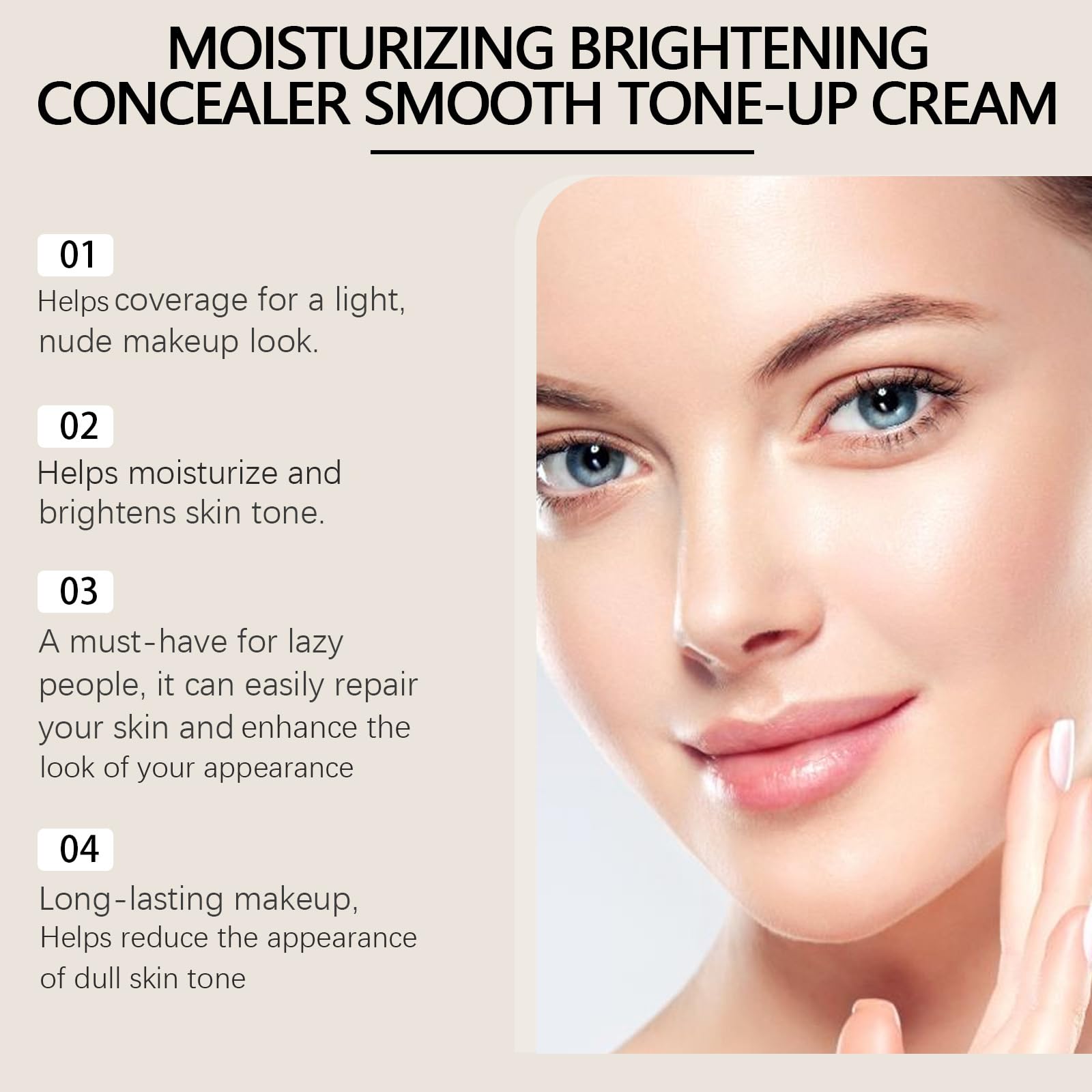 Feuchtigkeitsspendende, aufhellende Concealer-Creme, geschmeidige Toning-Creme, luxuriöse strahlende Make-up-Cremes, ölkontrollierende Concealer- und Foundation-Cremes, deckt Unreinheiten ab (5pcs)