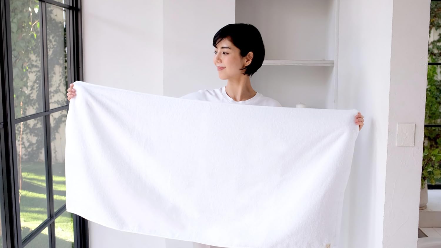 &Cotton Imabari | Luxury Bath Towel – Large Size, Made in Japan, 100% Cotton, Imabari Certified (Brushed Texture, 3-Pack)