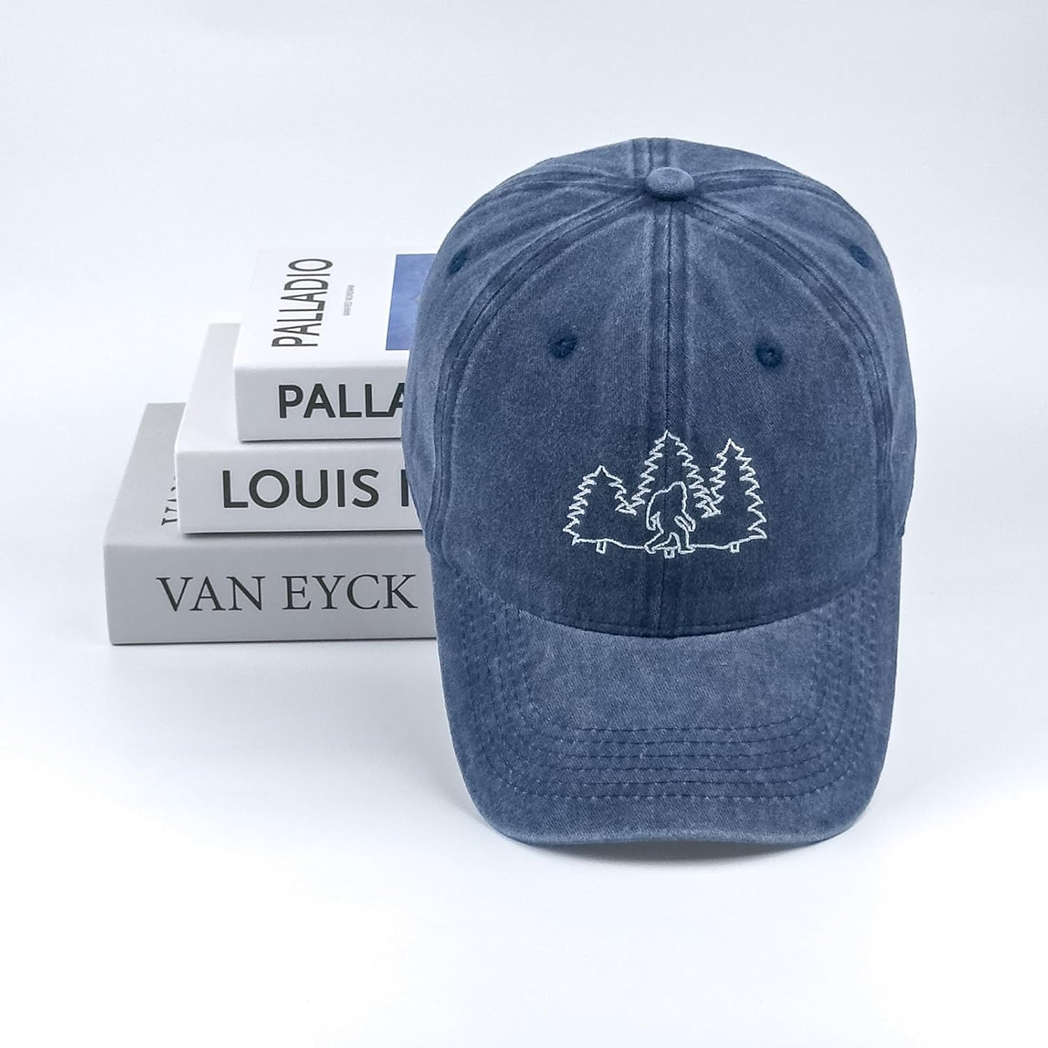 Classic Embroidered Baseball Cap for Men Women, Bigfoot Shark Dolphin Dad Hat Adjustable Outdoor Hat Gift image 4