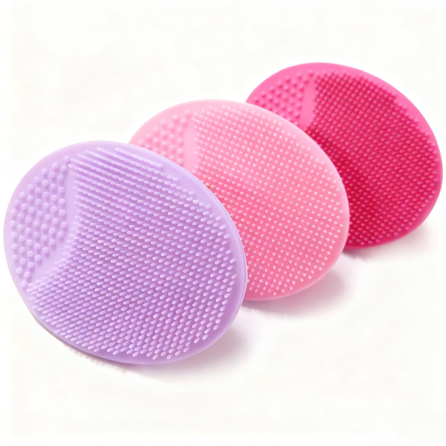 LINK-SUN Baby Cradle Cap Brush Set - 4pcs Silicone Massage Brush, Comb & Scalp Scrubber for Newborns, Dry Skin & Cradle Cap Treatment