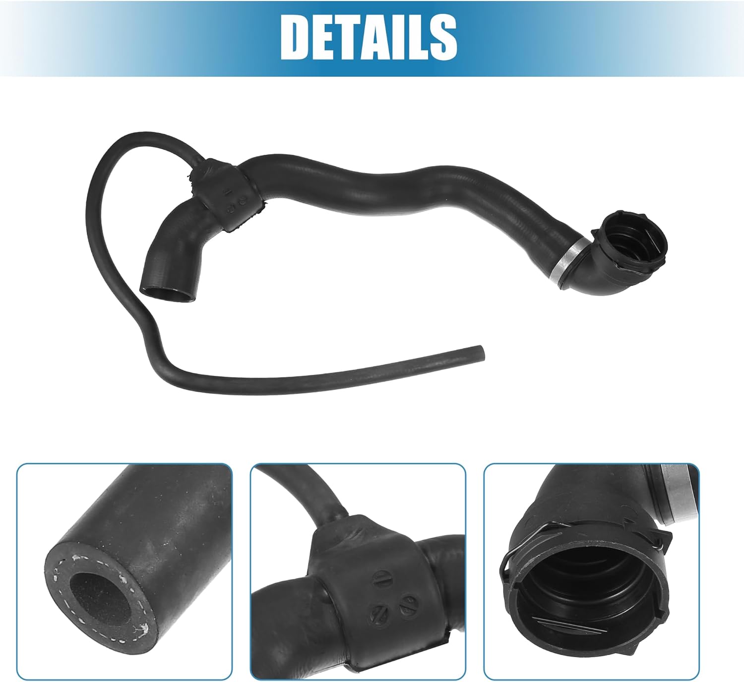 uxcell Upper Radiator Coolant Hose for Mercedes-Benz CL500 2000-2006 for Mercedes-Benz CL55AMG 2001 2002 for Mercedes-Benz S430 2000-2006 No.A2205010182