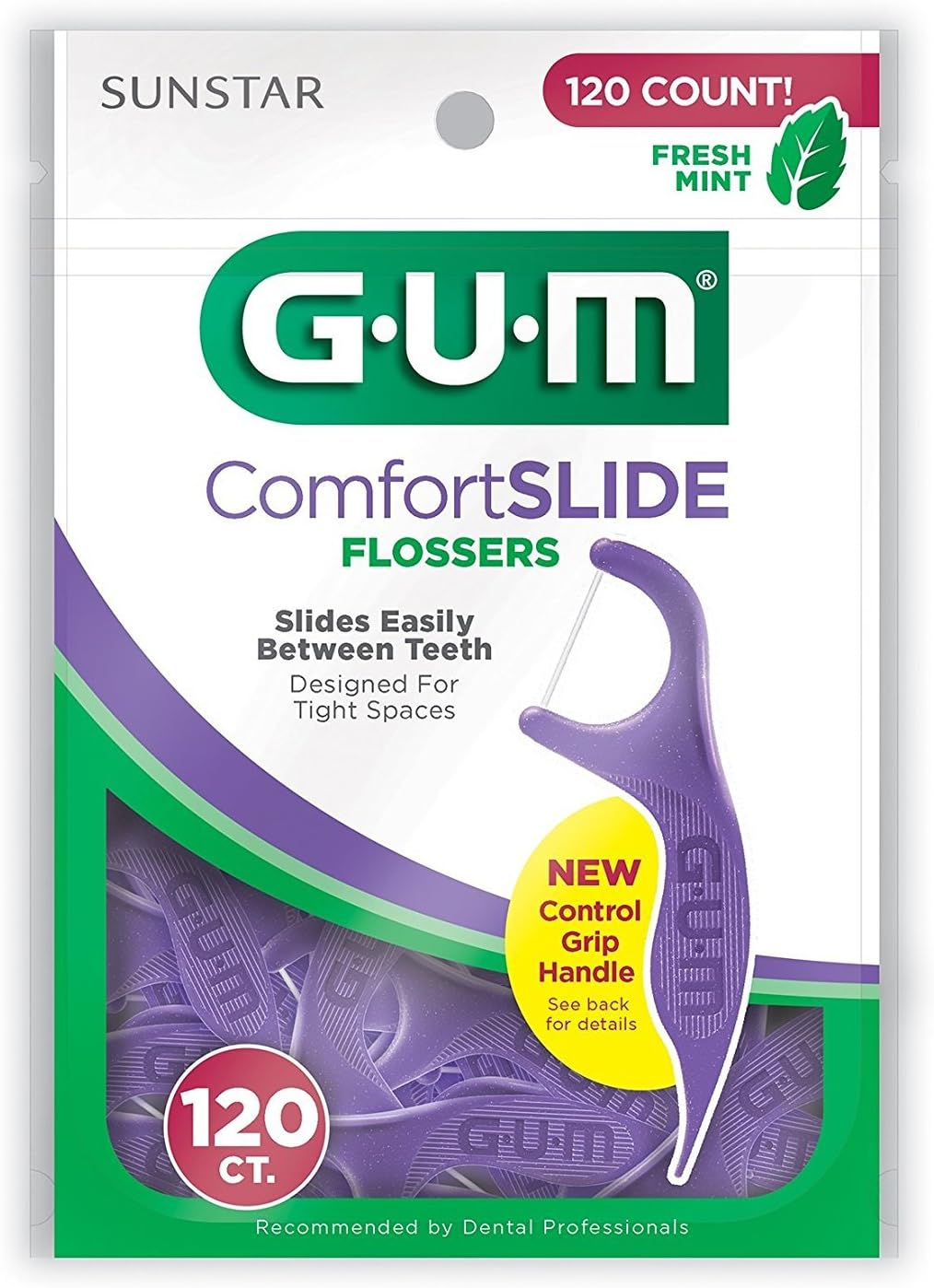 GUM Eez-Thru Fresh Mint Flavor Comfort Slide Flosser? - Pack of 2