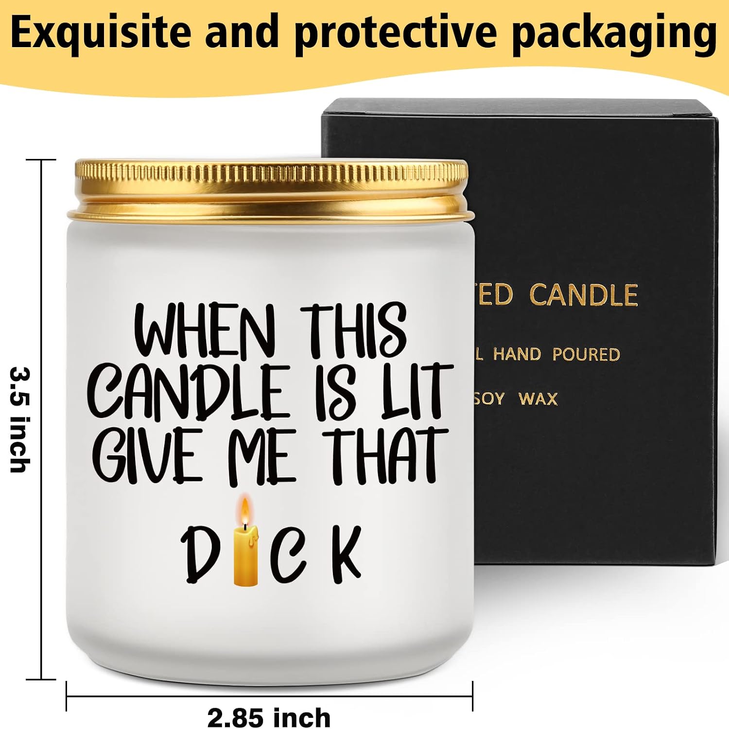 AWIZ Lavender Scented Candle Gifts for Husband, Boyfriend, Him