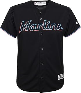 Marlins button down jersey Clearance