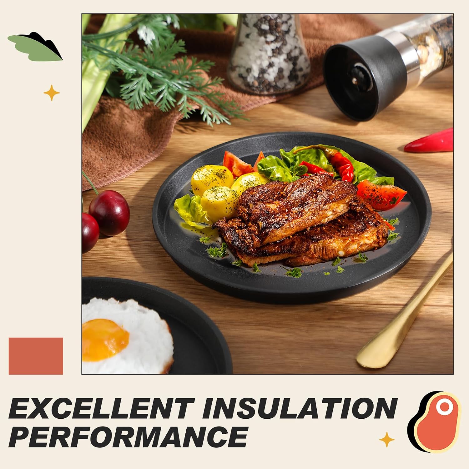 Maxdot 2 Pcs Small Cast Iron Griddle Pan 7.5 Inch Round Cast Iron Pizza Pan for Wedding Travel Camping Skillets Casts Irons Grill Pans for Summer BBQ, Baking, Grilling, in The Oven, on The Stove