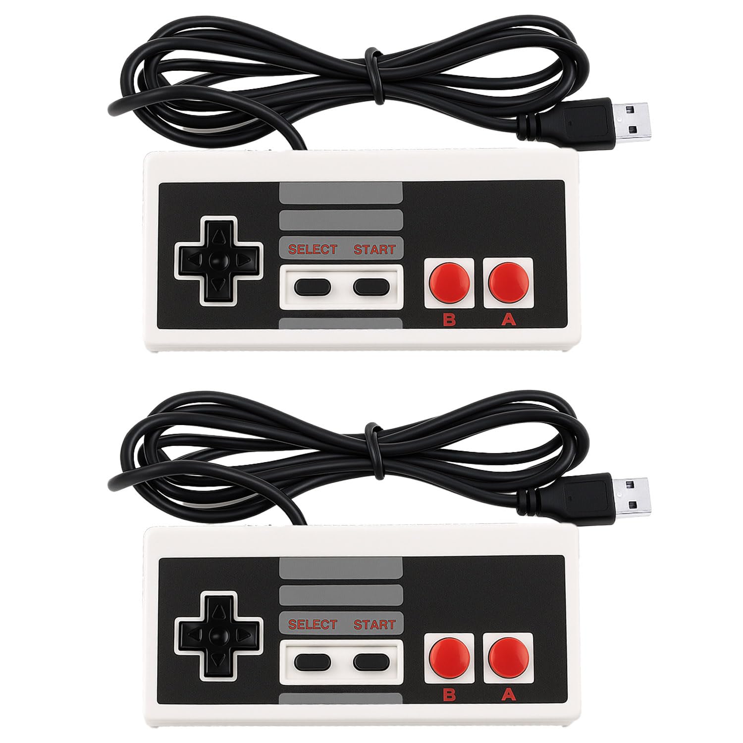 Photo 1 of ZENANBiBi Usb Wired Controller 2-Pack for Nes Gamepad – Plug & Play for Windows Pc,Mac,Linux,Raspberry Pi,Retropie, mulators – Classic Nes Controller Gamepad for Retro Gaming Fun [gamecube]