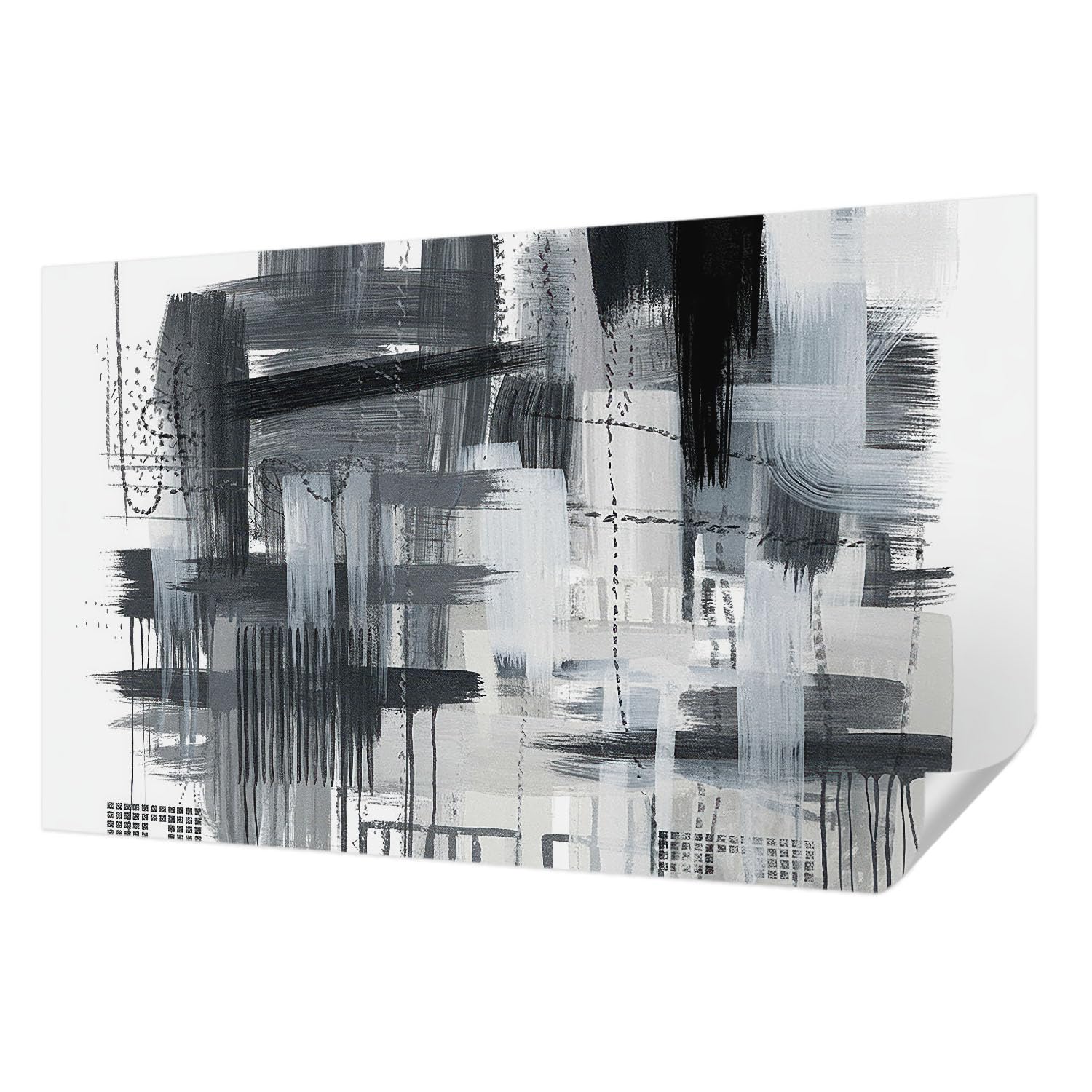 Décor mural adhésif modern de 416x254 cm pour salon stylé
