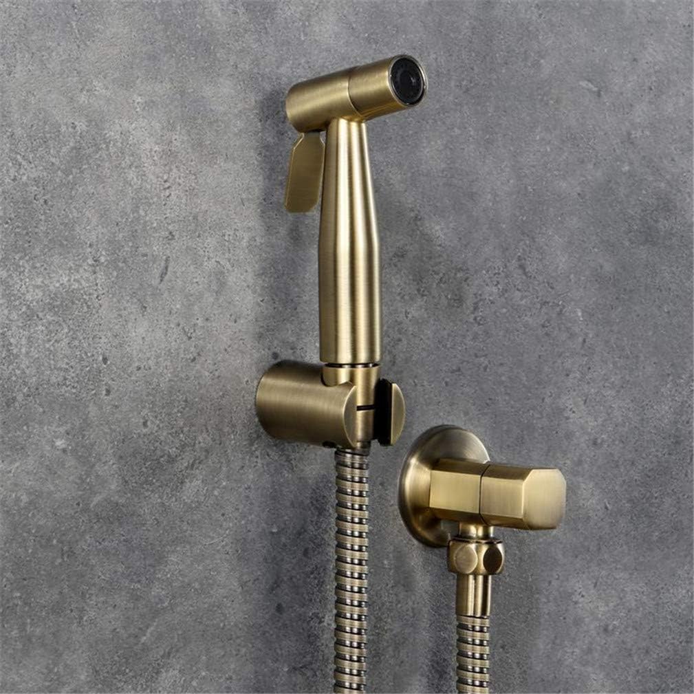 Toilet Bidet Hand Held Bidet Sprayer Antique Bronze Stainless Steel Douche Kit Jet Copper Valve Set Bidet Faucet Shower Bidet,B Set (A Set)