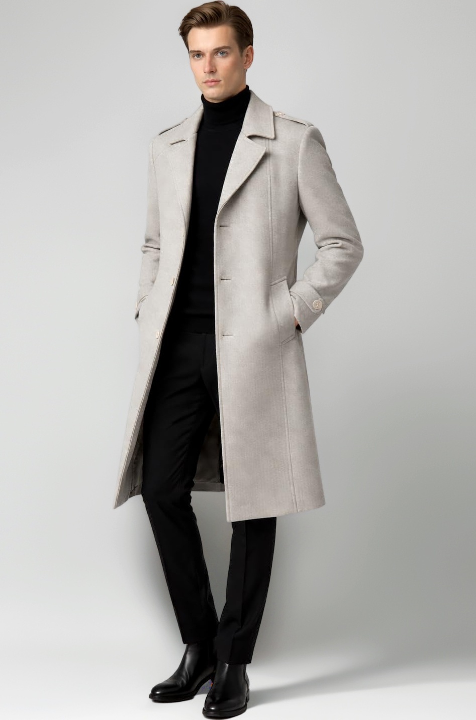 Mens Winter Wear Long Trench Coat| Overcoat