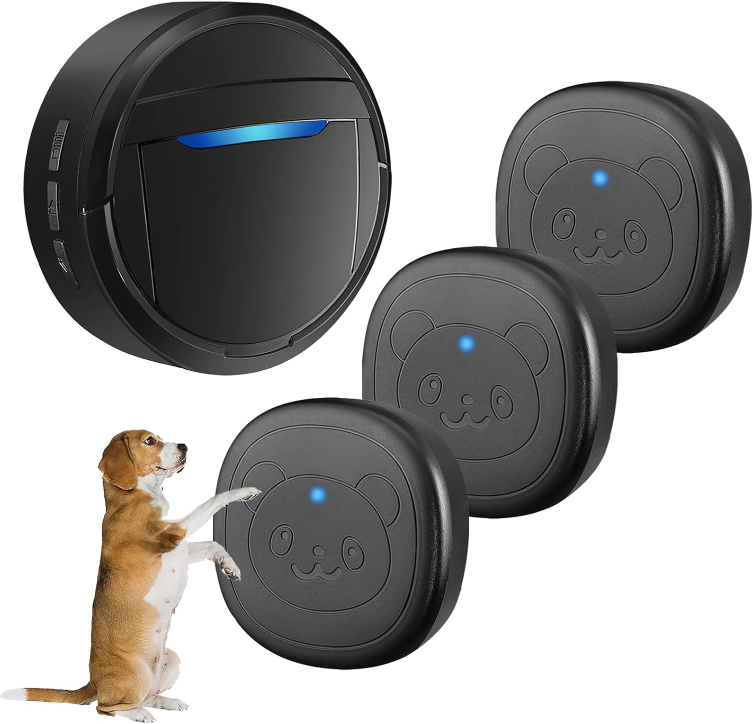 Whimsii Wireless Dog Doorbell, Ring Bell to Go Outside, IP55 Waterproof