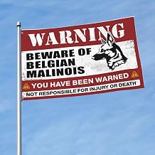 Garage Accessories For Man Cave Beware Of Belgian Malinois Flag Room Stuff Pool Decor152X244CM