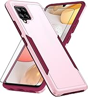 Vista 8 de Asuwish Funda de teléfono para Samsung Galaxy A42 5G con protector de pantalla de vidrio templado y delgada híbrida de cuerpo completo, accesorios