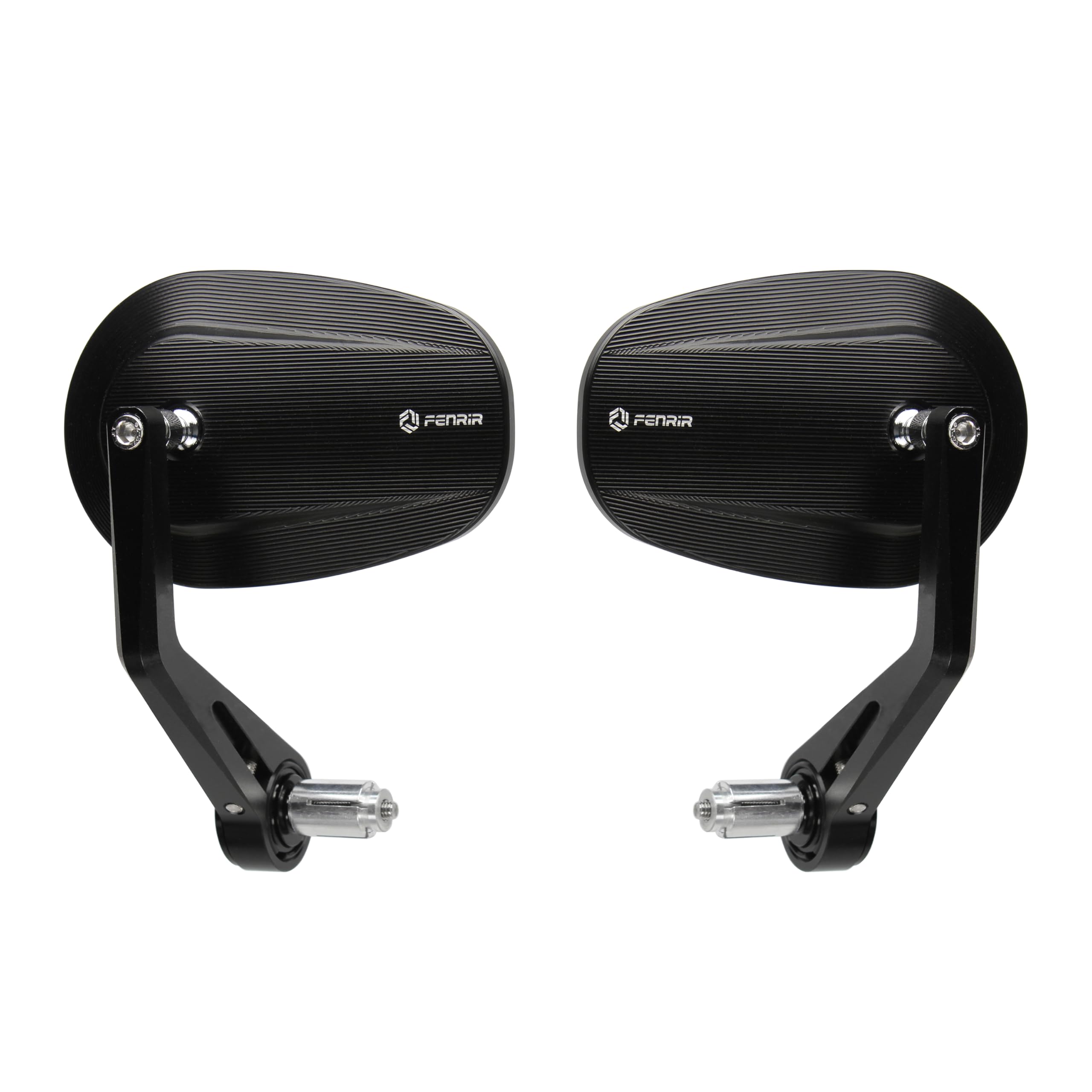 FENRIR E24 Emark CNC aleación de aluminio negro espejo lateral de moto - RCYCLE FENRIR E24 Emark CNC aleación de aluminio negro espejo lateral de moto - RCYCLE