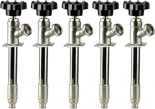 Midline Valve 6208G-OM-5 Anti-Siphon Sillcock Frost Free Outdoor Faucet; 1/2 in. PEX A x 3/4 in. Hose Bib, 8 in. Long (5 Pack)