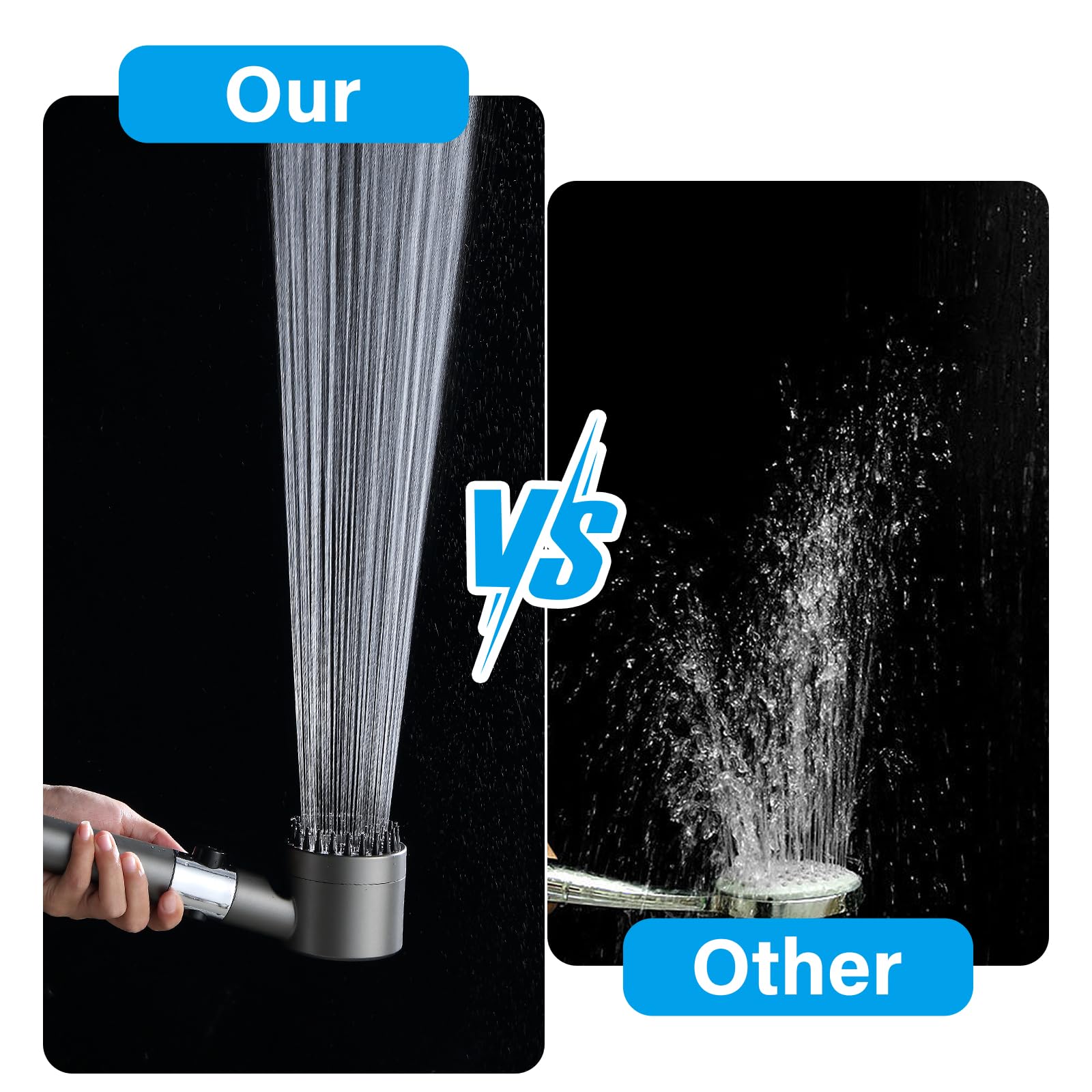 Soffione Doccia Anticalcare Doccia Soffione Doccia Risparmio Idrico con filtro