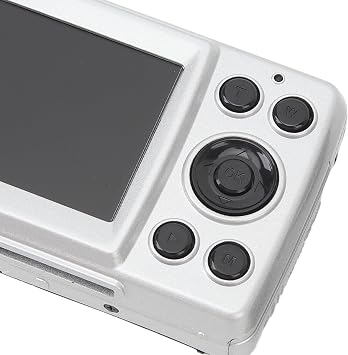16 Megapixel Camera, 1080P HD Video Recorder, 16X Digital Zoom, Multi-Axis Stabilized, 2.4 Display Screen, Portable Camera for Photo Video Silver Gray