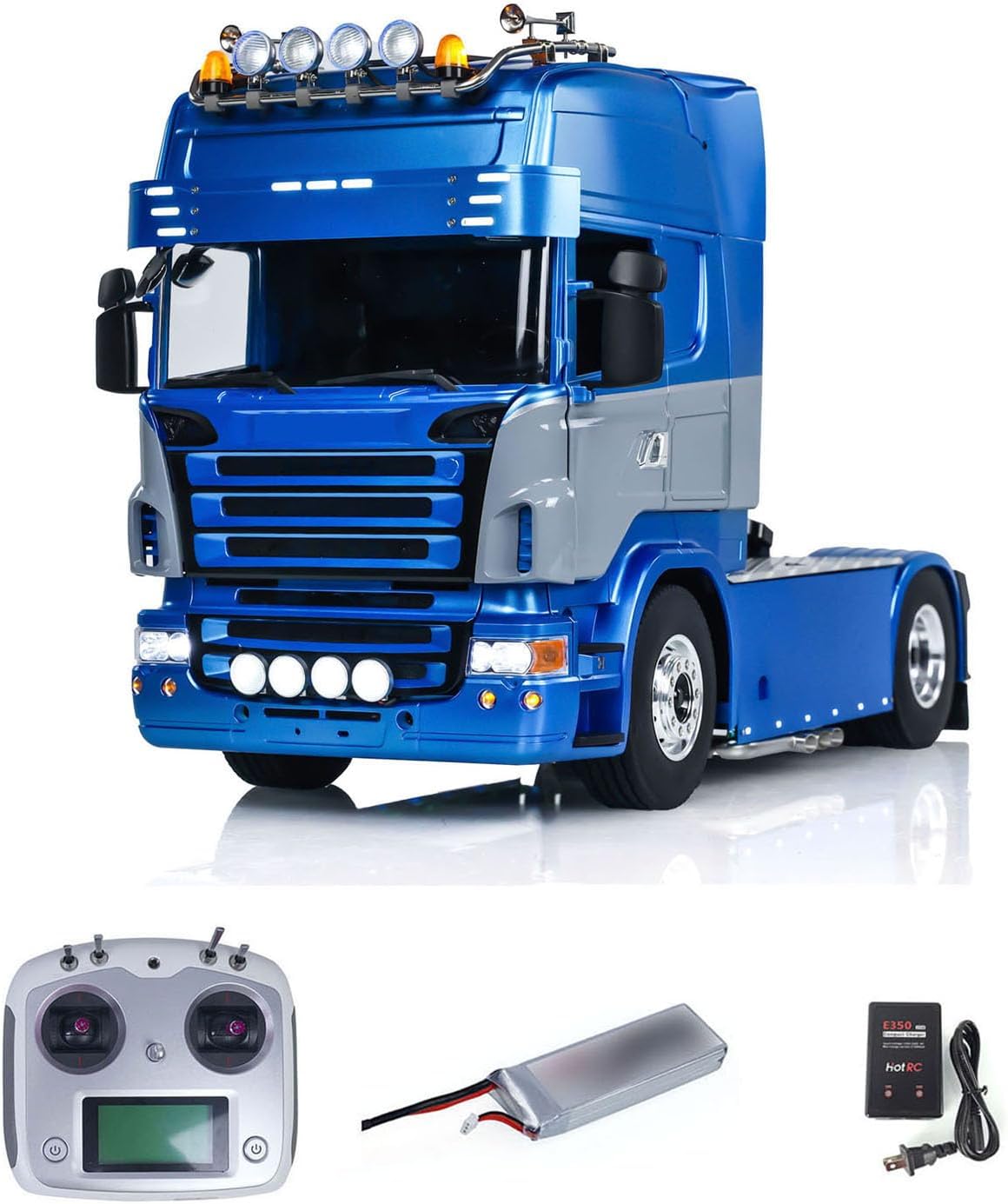 4X4 1/14 RC Tractor Truck RTR Radio Control Vehicle Sound Light System Smoke Unit Hobby Grade Model