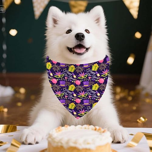 Miniatura 6 de Paquete de 4 pañuelos navideños para perros, ajustables para Halloween, Acción de Gracias, Navidad, Año Nuevo, fiestas, decoraciones para mascotas,