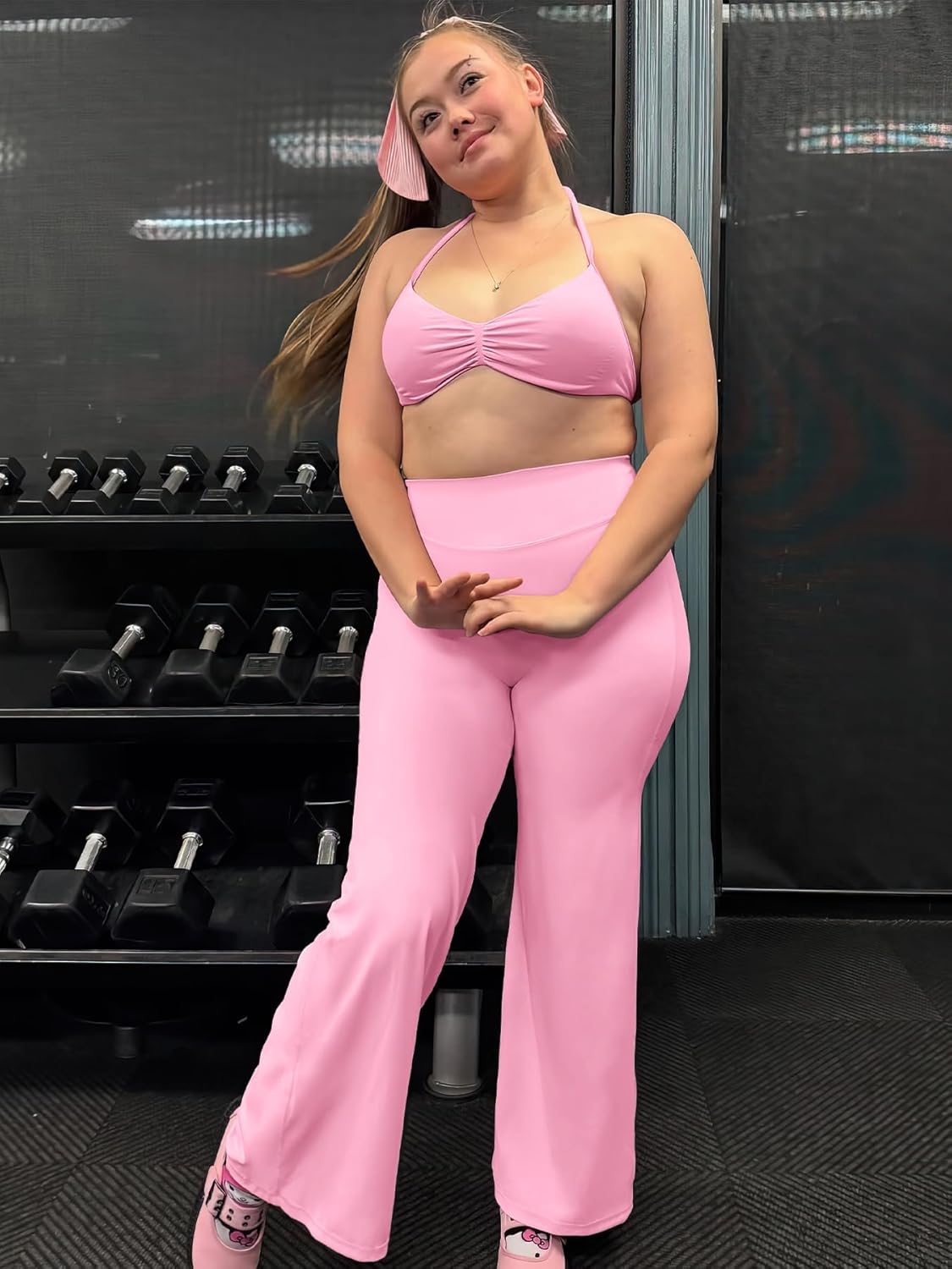 YEOREO Workout Leggings Womens No Front Seam Straight Leggings 29"/ 31.5"/ 33"/ 35" High Waist Buttery Eddiy Gym Yoga Pants - Image 6